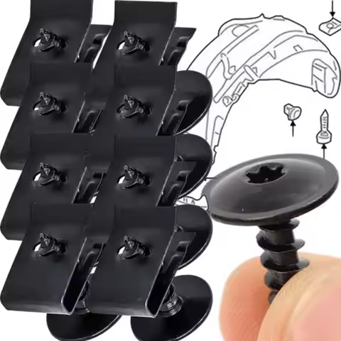 6mm Self Tapping Screw Metal Fastener Clip for Car Motorcycle U-Type Clip with Screw Anti-rust Prote