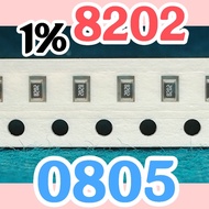 10pcs Chip resistor smd 8202 82K0 1% size 2012 0805 82Kohm 82K ohm 82 Kohm