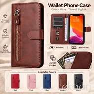 Zipper Wallet Case For Motorola Moto G100 G17 G37 G47 G57 G67 G77 G06 G56 G66J G66Y G86 G96 G05 G15 