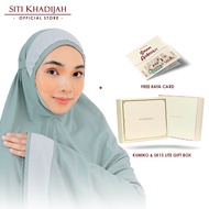 Siti Khadijah Kiriman Jiwa Telekung Broderie Yuzuk in Iceberg Green with Online Lite Gift Box