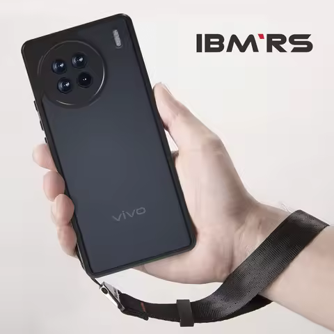 for vivo X90 Pro+ Camo Case with Wrist Strap, Military Style Shockproof TPU Cover, Anti-Scratch Matt