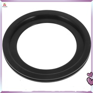 💍 Set 1 Cincin Penutup Tandas Bulat Getah Silikon Hitam 3.9X3.9X0.27in untuk Pemilik RV dan Penggema