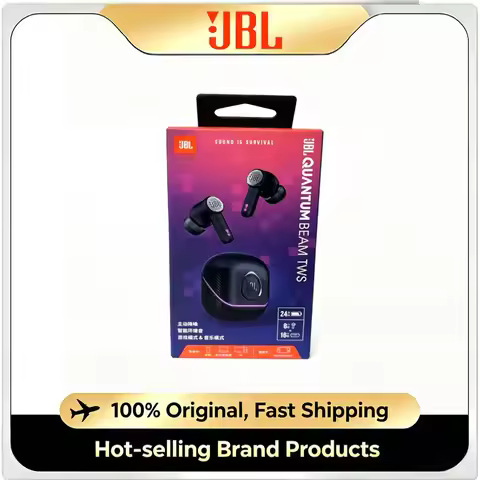 JBL QUANTUM BEAM TWS Wireless Gaming Earbuds ANC Noise Cancelling 24H Low Latency IP54 Bluetooth 5.3