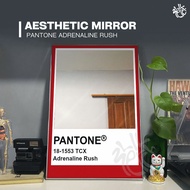 Pantone Adrenaline Rush Mirror – Aesthetic Mirror for Room & Home Decoration