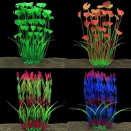 40cm Tumbuhan Akuarium Hiasan Rumput Plastik Bawah Air Tumbuhan Akuatik Tiruan Hiasan Tangki Ikan La