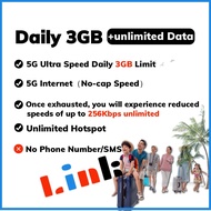 Singapore/Malaysia Data Sim Card 【Daily 500MB-3GB】 MAX 90GB High Speed Data for 3~30 Days 4G/5G Sim 