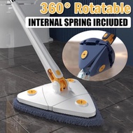 Extended Triangle Mop 360 Twist Squeeze Wringing XType Window Glass Toilet Bathrrom Floor Household Cleaning Ceiling Dusting