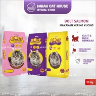 BOLT IKAN TUNA SALMON 20KG Dry Cat Food Makanan Kucing Kering Murah Bold Kitten Adult Anakan Catfood
