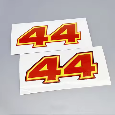 Car Sticker for Driver Hamilton 44 Decal Motor Helmet Auto Triangle Window Tail Applique