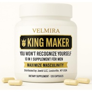 Velmira.King Maker Supplement for Men 13-in-1.Sugar-Free .Energy Support .Muscle Recovery.Health Sup