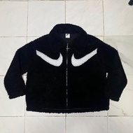Nike 毛毛褸 黑色外套 black jacket zip up zip-up