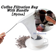 Coffee Filtration Bag With Handle Coffee Strainer Coffee Tea Filter Bag Nylon Filtrator Bag Coffee F