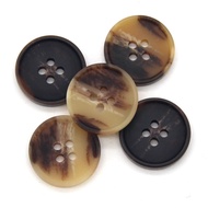 15/18/20/25/28mm Large Men Blazer Brown Resin Horn Buttons For Needlework Classical Male Sewing Button