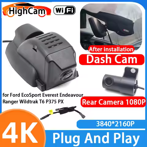 HighCam for Ford EcoSport Everest Endeavour Ranger Wildtrak T6 P375 PX 4K Wifi Car DVR Video Recorde