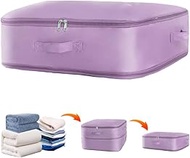 Space saver bag,for quilts, duvets or other fluffy clothing.Measures 21"L x 16.5"W x 11.2"H when unf