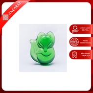 Ancarat - Feng Shui Stone Fox Pendant (Wood element - Green)