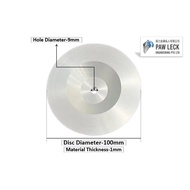 PID Aluminum Disc for HVAC Systems (Disc Diameter-100mm & Thickness-1mm) 500pcs Pawleck HVAC ACMV