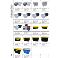 85L Heavy-Duty Storage Box with Wheels