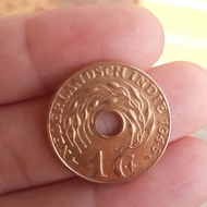 Uang Kuno 1 cent Nederlandsch Indie asli
