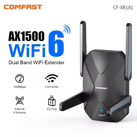 COMFAST AX1500 Wifi6 Repeater Repetidor De Sinal 5G Long Range4 Antena Wifi6 Range Extender Gigabit