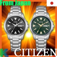 Citizen Eco-Drive Men's Watch BM8180-71W - Photovoltaic Technology, Waterproof, Luminous Green Dial,