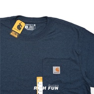 เสื้อยืดคอกลมแขนสั้นทรงหลวมสไตล์ทำงาน Carhartt K87 สำหรับผู้ชาย ผ้าฝ้ายแท้ ทรงพอดีตัว ทรงหลวม สำหรับ