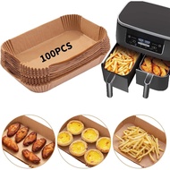 Air Fryer Disposable Paper Lining, 100 Pieces Food Grade Sheepskin Paper Liner, Suitable for Ninja D