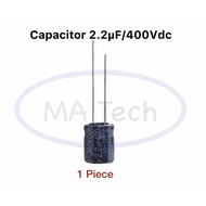 2.2uf 400v Capacitor 400v2.2uf 2.2uf 400v Size 12.0x12.0mm Quantity 1 Piece (Piece)