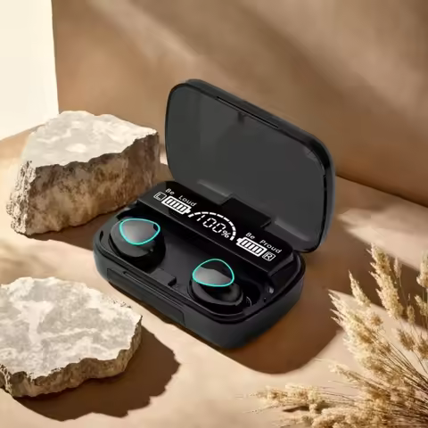 M10 TWS Bluetooth 5.3 Headphones 3500mAh Charging Box Wireless Earphones With Mic 9D Stereo Sports W