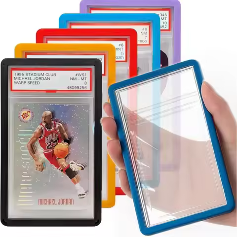 Silicone Bumper Protector Case For PSA 35PT Graded Card Slab Display Sleeves Skin Sports Trading Gam