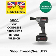 LANLONG E-6006 Cordless Brushless 21V 4.0Ah Impact Wrench c/w 2 Batteries / Cordless Impact Wrench /