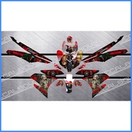 ۞ ◈ ¤ Decals, Sticker, Motorcycle Decals for Sniper 150,025,Predator,red