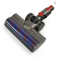 YOUP)Bristle Roller Brush Household Vacuum Cleaner Replacement Accessories Carbon Fiber Floor Brush Head Front LED Lights for Dyson V7 V8 V10 V11 V15