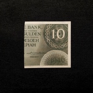 Uang Kuno Sanering 10 Gulden Federal Tahun 1946 - Aunc/UNC