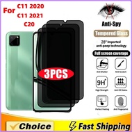 3-5Pcs Privacy Screen Protector for Realme C11 C20 2020 2021 Mobile Phone Screen Tempered Glass Prot