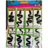 Rubber snake prank toy / children's prank toy / black prank snake toy