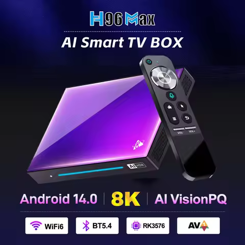 New H96 MAX M9 Android 14 RK3576 5G WiFi6 Google Play 1000M Ethernet 8K AV1 Media Player DDR4 8GB 12