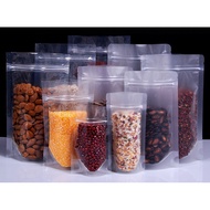 16x24cm TRANSPARENT STANDING POUCH WITH ZIPLOCK ( +/- 100PCS) **READY STOCK