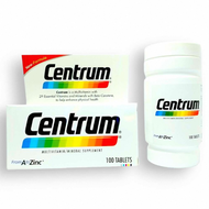 CENTRUM ACTIVE DIETARY SUPPLEMENT 100s เซนทรัม แอคทีฟ ผลิตภัณฑ์เสริมอาหาร วิตามินรวม 100 เม็ด