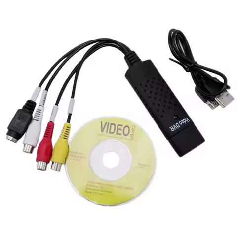 USB 2.0 to RCA Video Capture Converter USB Audio Video Capture Card Adapter with USB Cable For TV DV