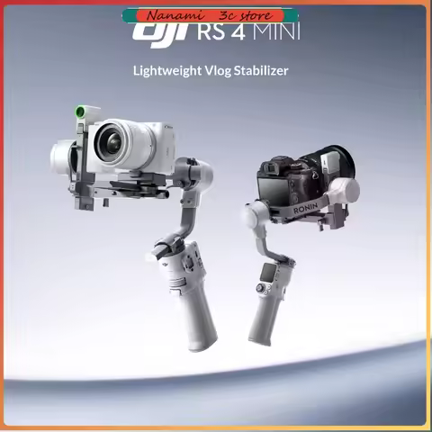 DJI RS 4 Mini Camera Stabilizer - Smart Tracking 3-Axis Professional Gimbal Gesture Control Follow f