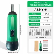ALIYIQI Professional 1/4 Adjustable Torque Driver Set 10 Bits ForScrewdriver 6% Car Repair Bike Tool