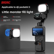 BRDRC for DJI Pocket 4/3 fill light, selfie flash light, pocket handheld photography light accessori