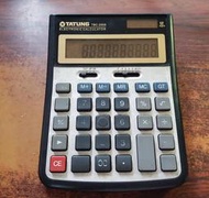 (K49)瑕疵品~TATUNG TBC-2558 大同12位桌上型計算機~按鍵字跡模糊/顯示黯淡~