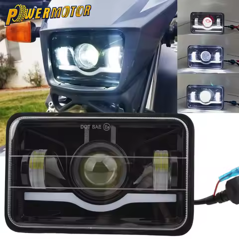 4" x 6" LED Headlight High Low Beam DRL For Suzuki DRZ400S DRZ400SM DRZ250 DRZ400 DRZ400E DR200S DR6
