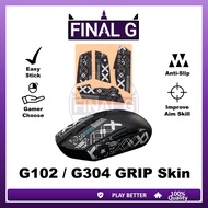 G102 G304 Grip Skin Tape Sticker Anti Slip Anti Sweat For Logitech G102 G304