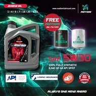 MOTION API SP Fully Synthetic Engine Oil Car Lubricant (5W30/4L)