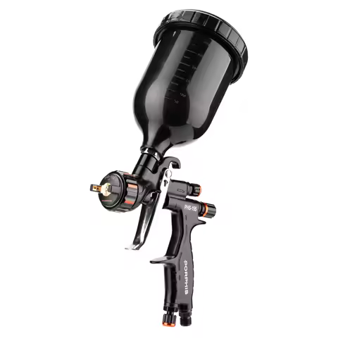 Oringinal PORPHIS Spray Gun PHS-155 HTE Upper Pot Spray Gun 1.3mm Auto Furniture Leather Sheet Metal