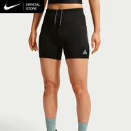 Nike ACG Womens Dri-FIT High-Waisted 4" Trail Running Shorts - Black [IO9644-010]