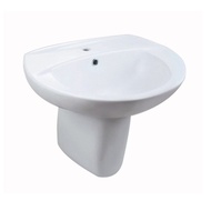 Besen Basuh Bersepadu Balkoni Dipasang di Dinding Besen Separuh Tiang Kejuruteraan Hotel Y0AP